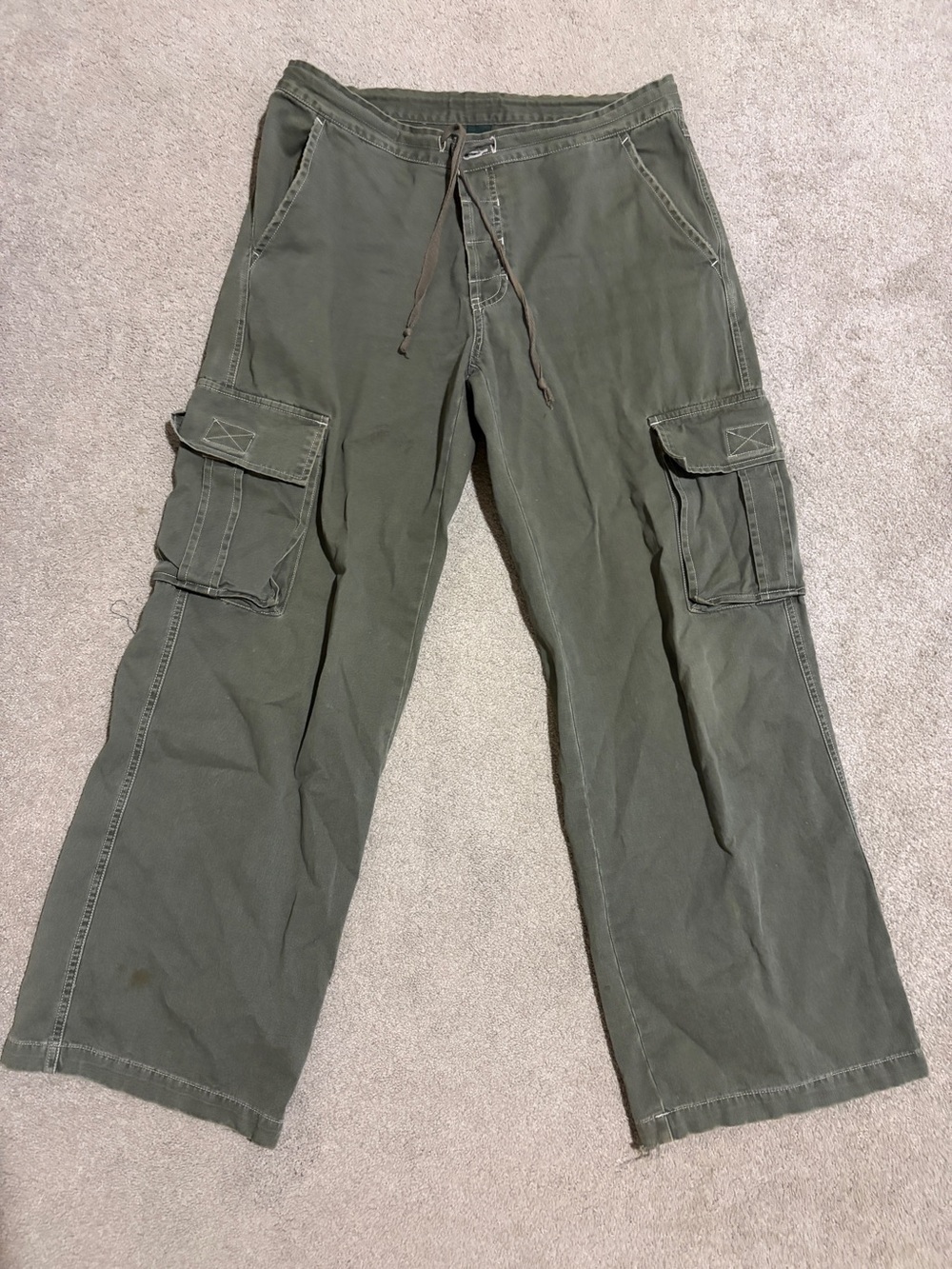 Abercrombie & Fitch Y2K Paratrooper Wide-Low Rise Utility Fit Sz M